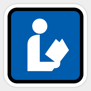 National Library Symbol Sticker